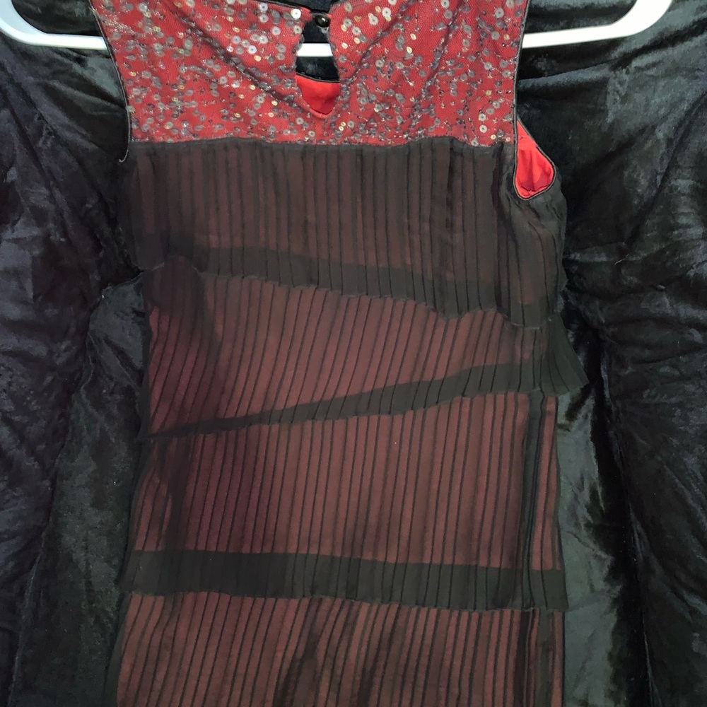 Red Ruffle Dress - Picture 2 of 2